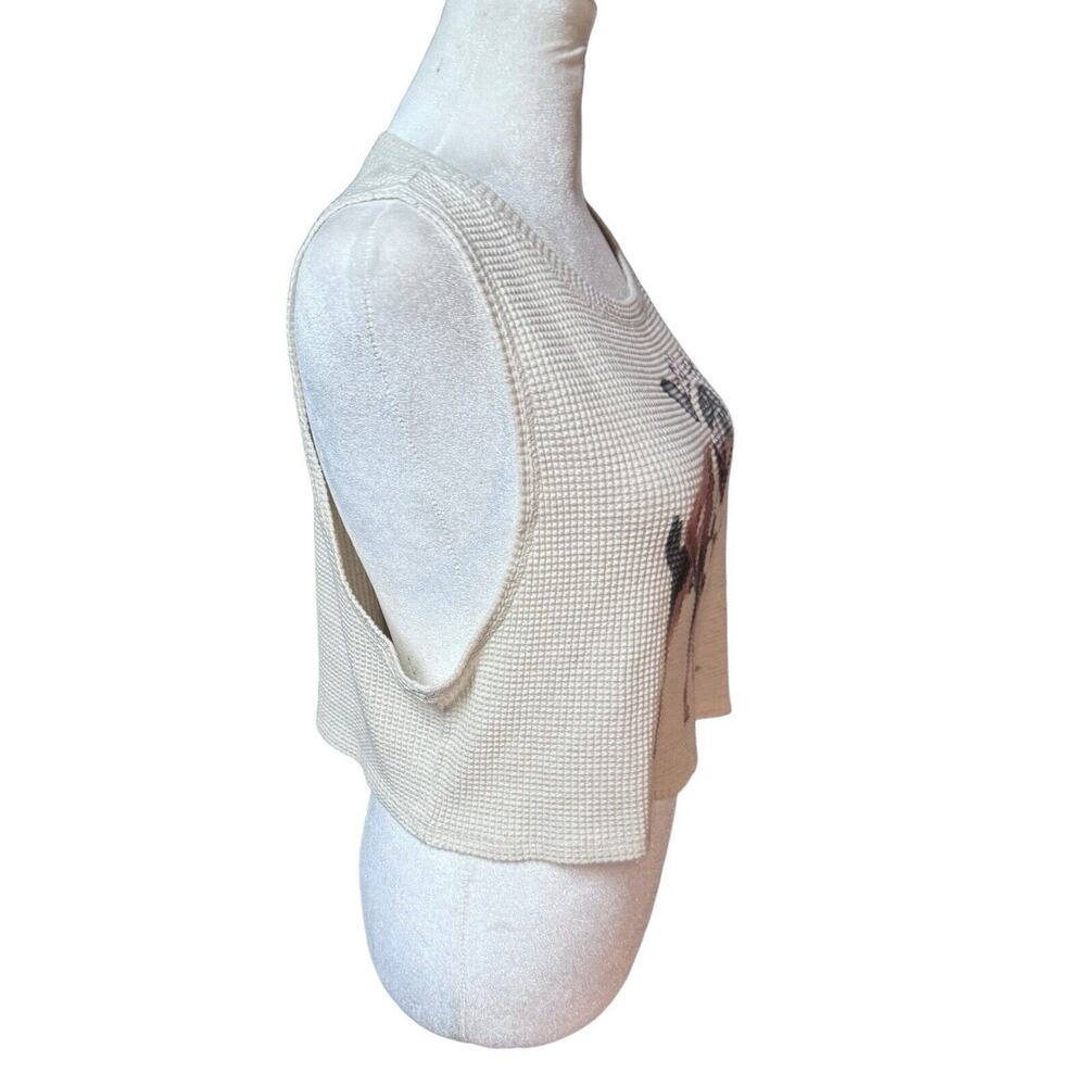 OFFLINE BY AERIE Womens Wow Waffle Knit Chihuahua Crop Tank Top, Size M, NEW - Picture 4 of 12